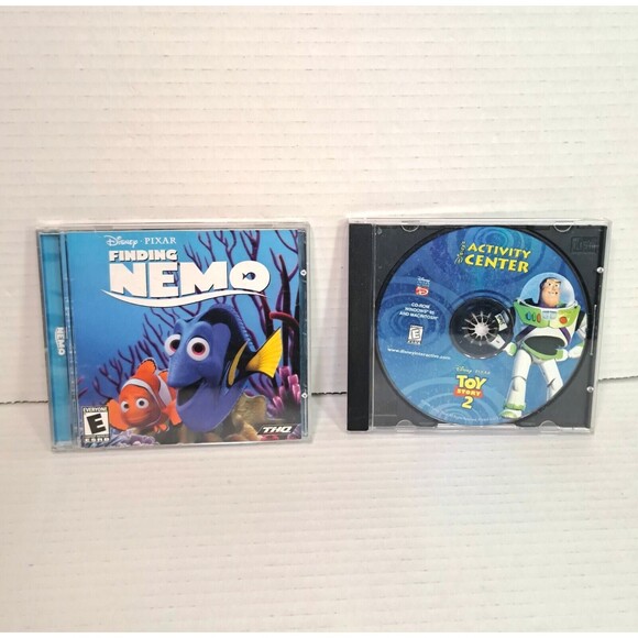 Disney Pc Game Lot Toy Story 2 Activity Center (Windows/Mac) Finding Nemo CD-Rom - Picture 1 of 3